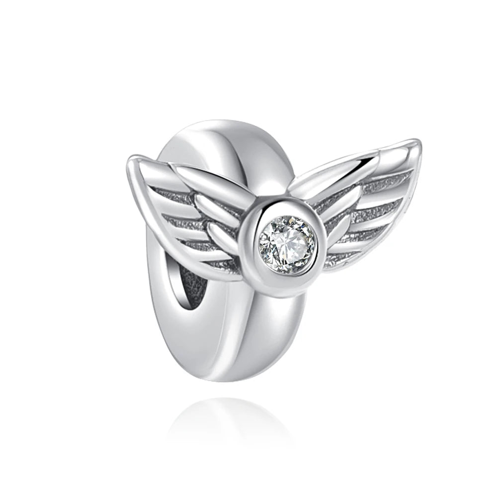 925 Sterling Silver The Faith Series Charm Bracelet Accessories Peace Dove Cross Angel Rose Wings Beads DIY Jewelry Women Gift by Creative Vault Marketplace