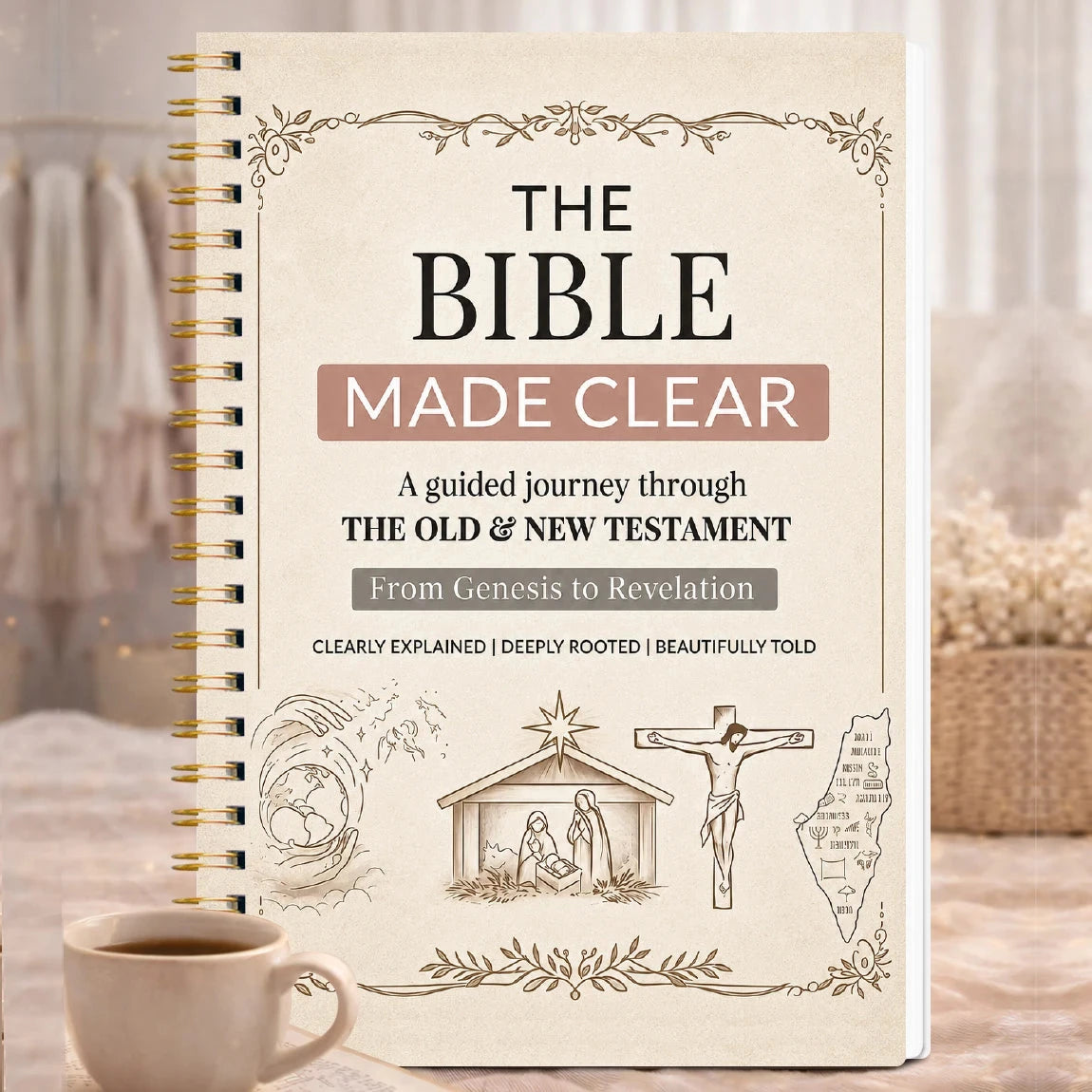 Transform Your Faith Journey with Our 8-Week Bible Study Planner Journal by Creative Vault Marketplace