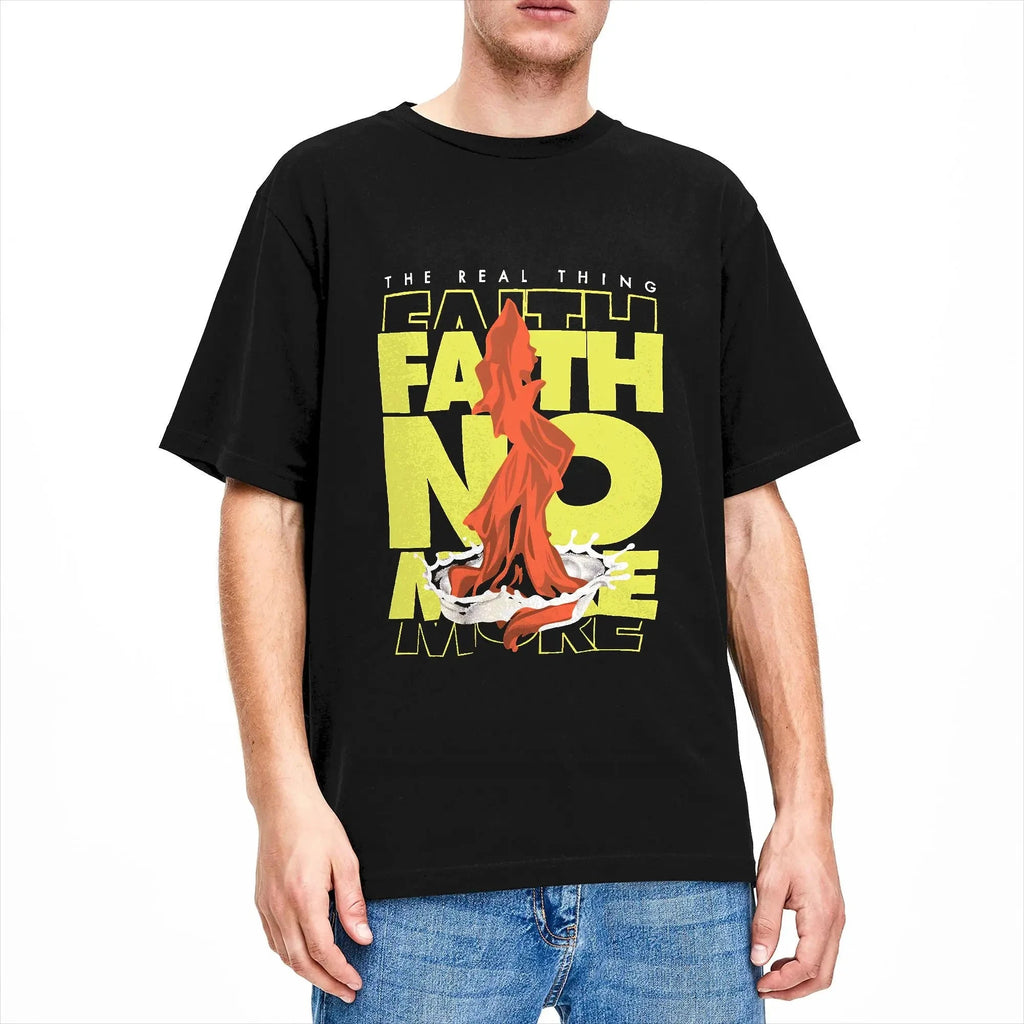 Faith No More Hd Logo T Shirt Men's Y2K Casual T Shirts Summer O-Neck Fashion Tee Shirt Pattern Big Size Clothing by Creative Vault Marketplace