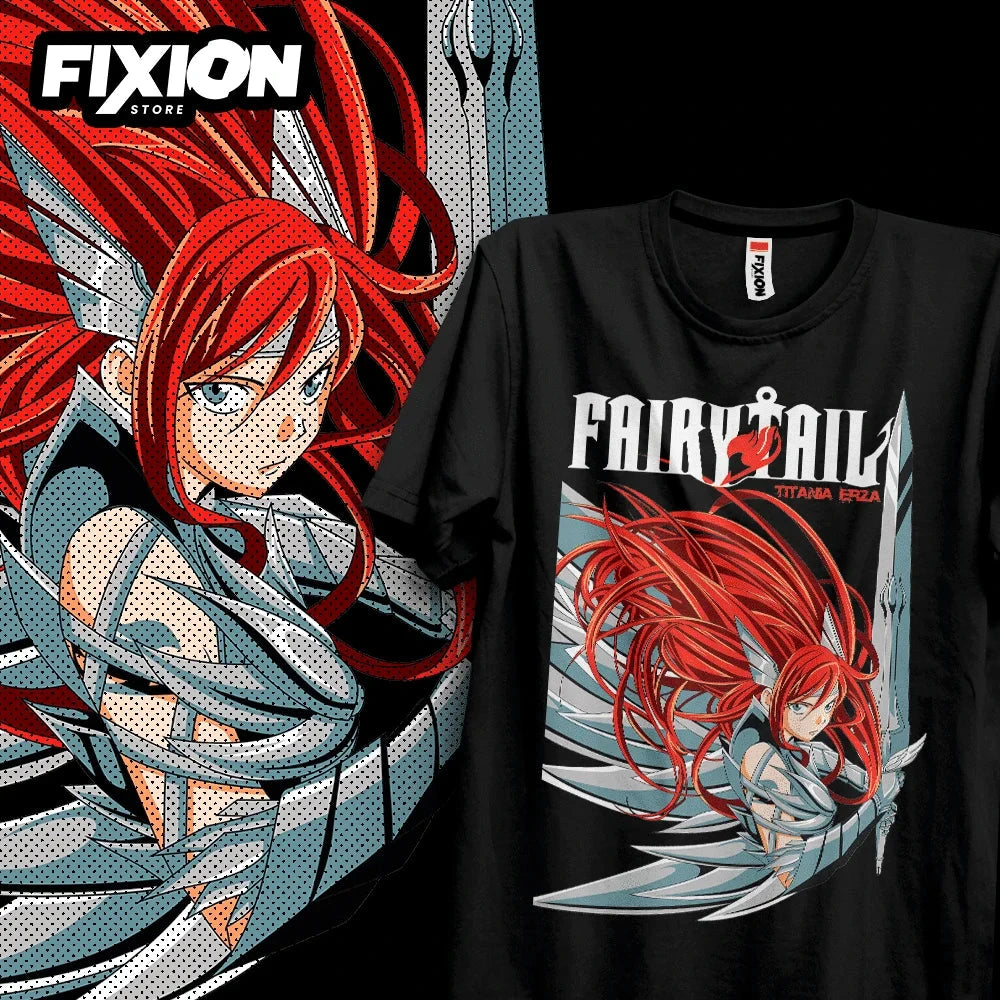 Erza Fairy Tail T-Shirt - Embrace Your Anime Passion with Style and Comfort by Creative Vault Marketplace