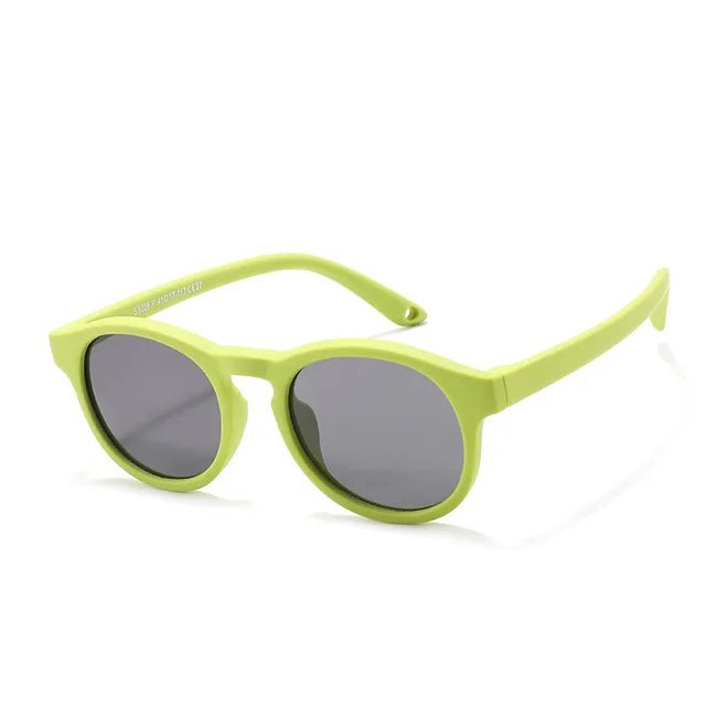 0-3 Years Newborn Fashion Baby's First Sunglasses with Strap Round Flexible UV400 Polarized Infant Silicone Sunglasses Accessory by Creative Vault Marketplace