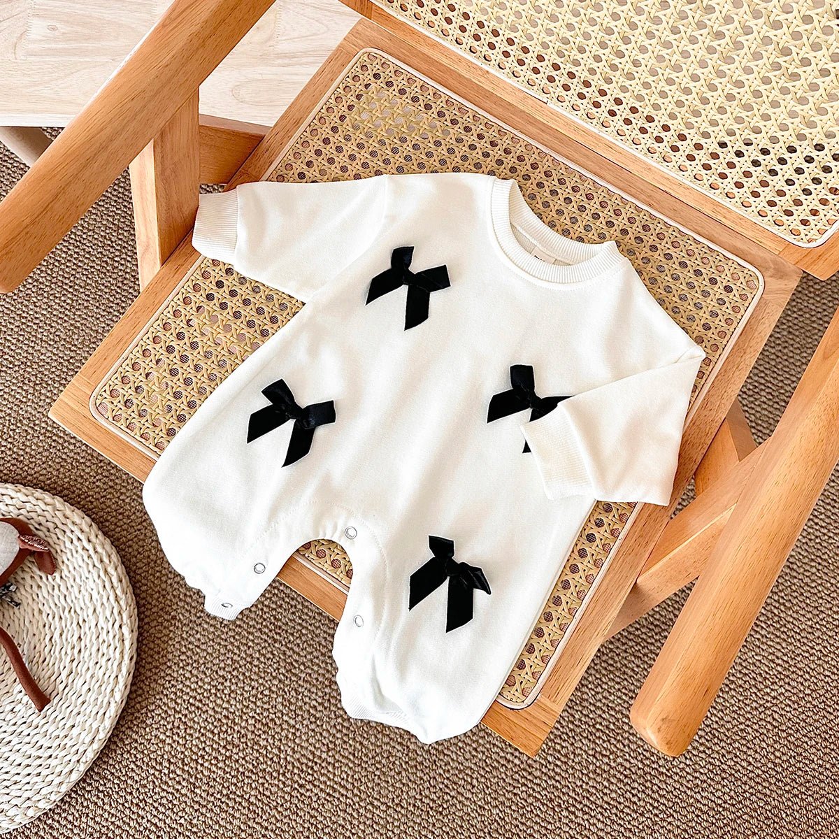 Newborn Baby Girl Clothes Bow Infant Jumpsuit Spring Autumn Babygrow Romper Cotton Kids Toddler Children Clothing 0-18 Months by Creative Vault Marketplace