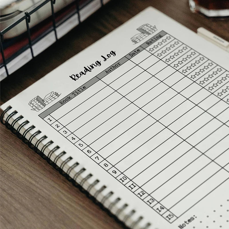Compact Reading Journal - Track Your Progress With Book Ratings, Notes & Lists - Ideal Gift For Book Lovers & Voracious Readers by Creative Vault Marketplace