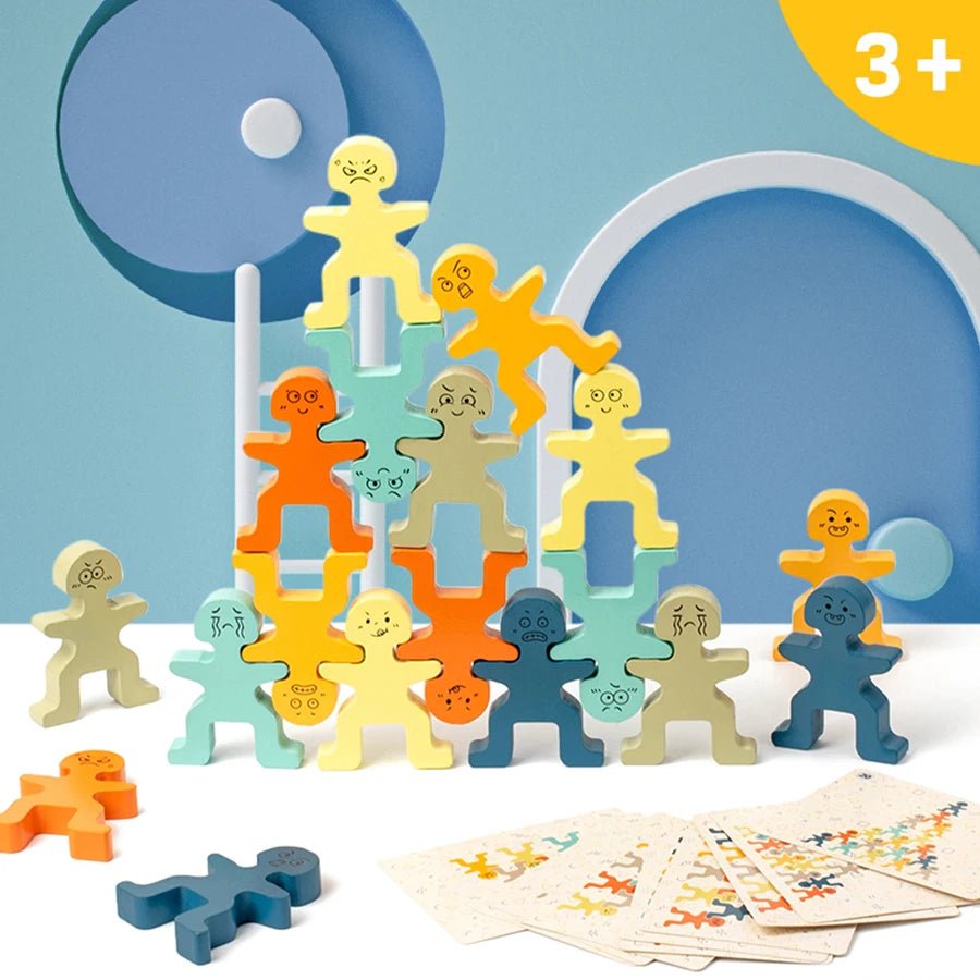 Early educatio Children Education building Block Toy Wooden Balance Blocks Toy brand high quality kids Exercise hands-on skills by Creative Vault Marketplace