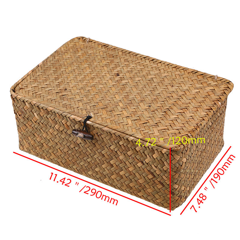 Handwoven Seagrass Storage Basket - Eco-Friendly, Stylish Organization in 3 Sizes by Creative Vault Marketplace