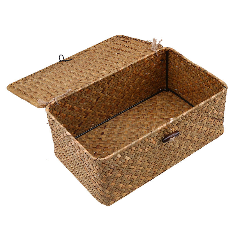 Handwoven Seagrass Storage Basket - Eco-Friendly, Stylish Organization in 3 Sizes by Creative Vault Marketplace