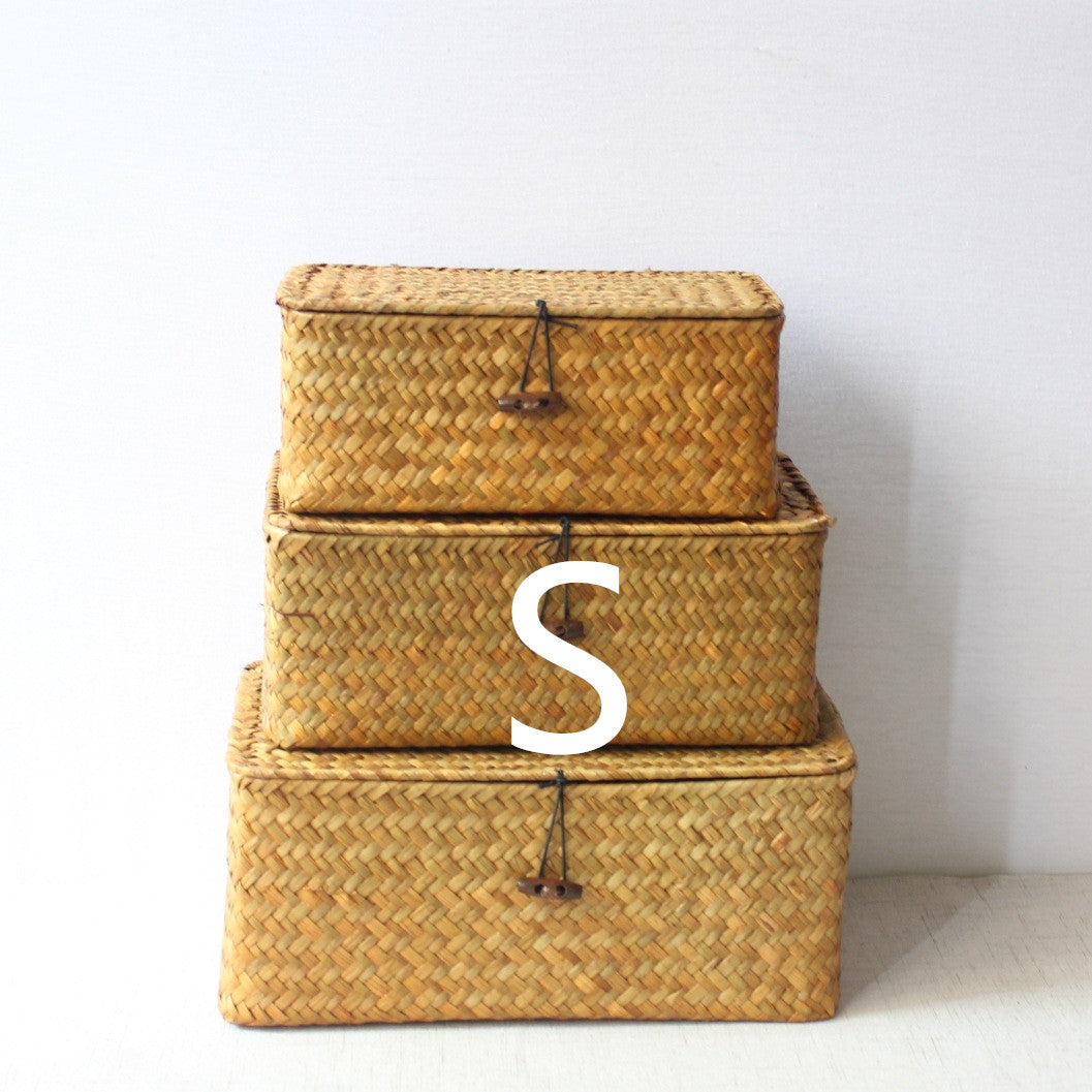 Handwoven Seagrass Storage Basket - Eco-Friendly, Stylish Organization in 3 Sizes by Creative Vault Marketplace