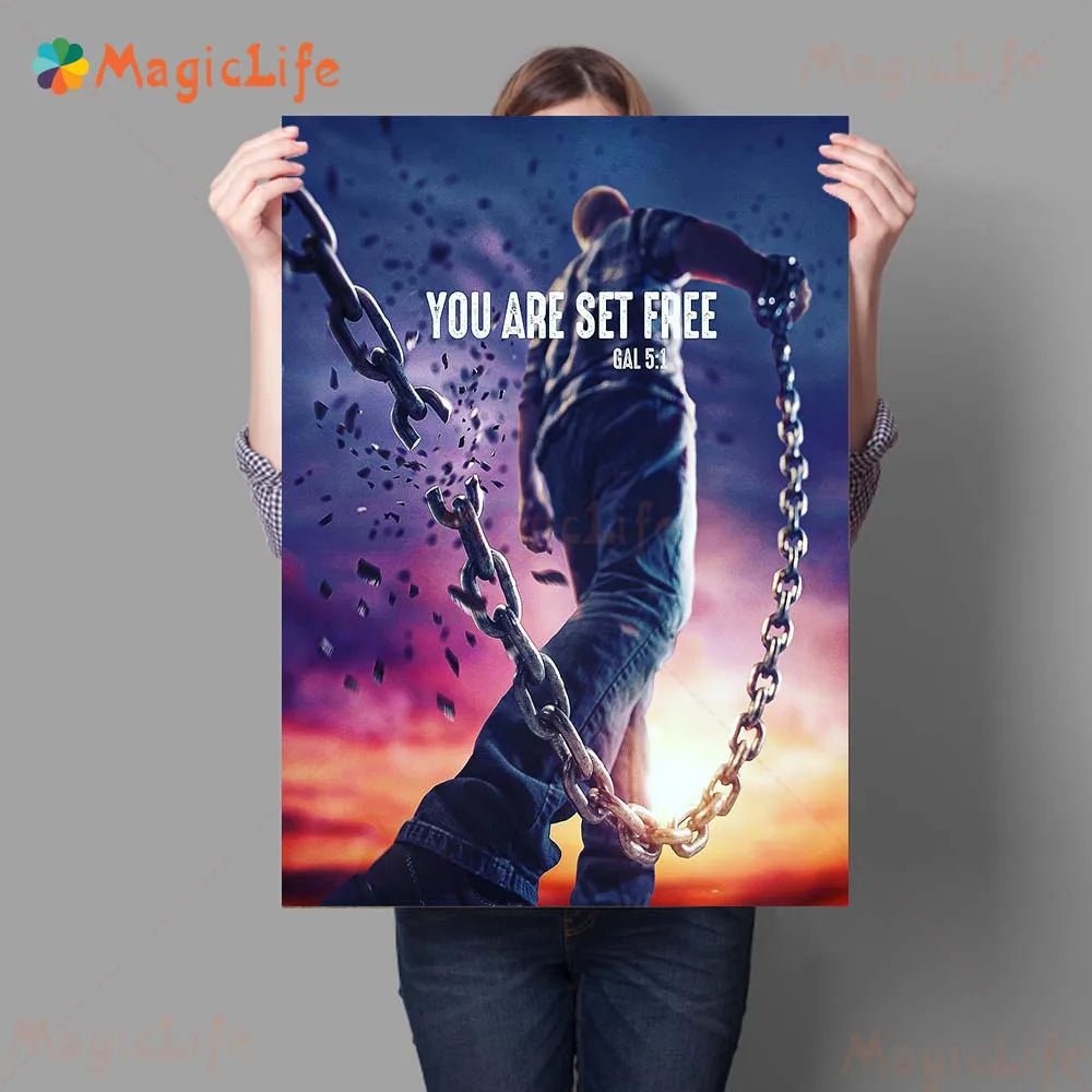 Power Of Faith Inspirational Quotes Wall Art Canvas Painting Biblical Instruction Art Poster And Print Home Decoration Unframed by Creative Vault Marketplace