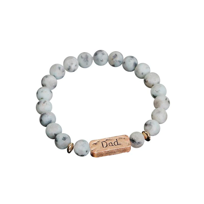 Women Men Letter Bracelets Vintage Natural Stones Beaded Bracelet Punk Inspirational Forever Faith Bracelets Handmade Jewelry by Creative Vault Marketplace