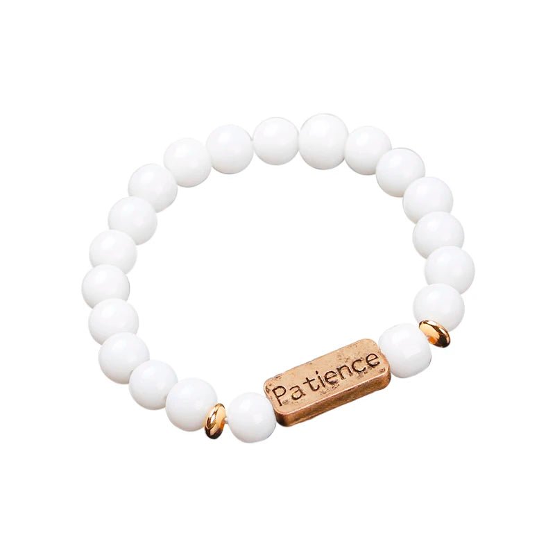 Women Men Letter Bracelets Vintage Natural Stones Beaded Bracelet Punk Inspirational Forever Faith Bracelets Handmade Jewelry by Creative Vault Marketplace