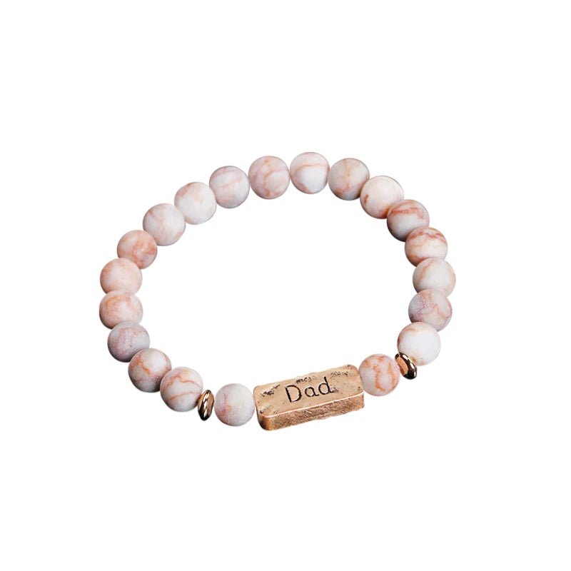 Women Men Letter Bracelets Vintage Natural Stones Beaded Bracelet Punk Inspirational Forever Faith Bracelets Handmade Jewelry by Creative Vault Marketplace