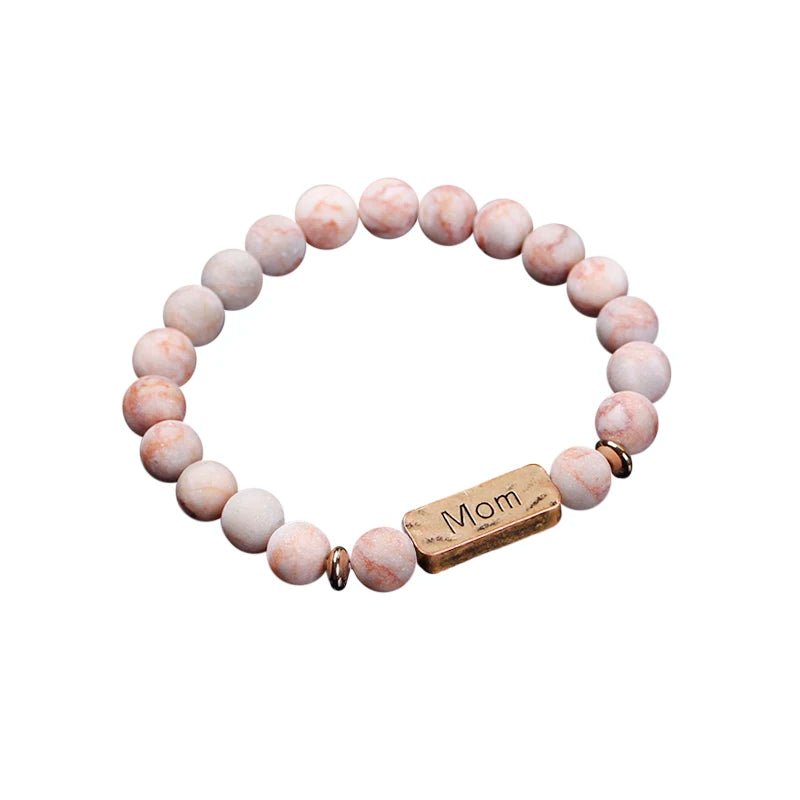 Women Men Letter Bracelets Vintage Natural Stones Beaded Bracelet Punk Inspirational Forever Faith Bracelets Handmade Jewelry by Creative Vault Marketplace