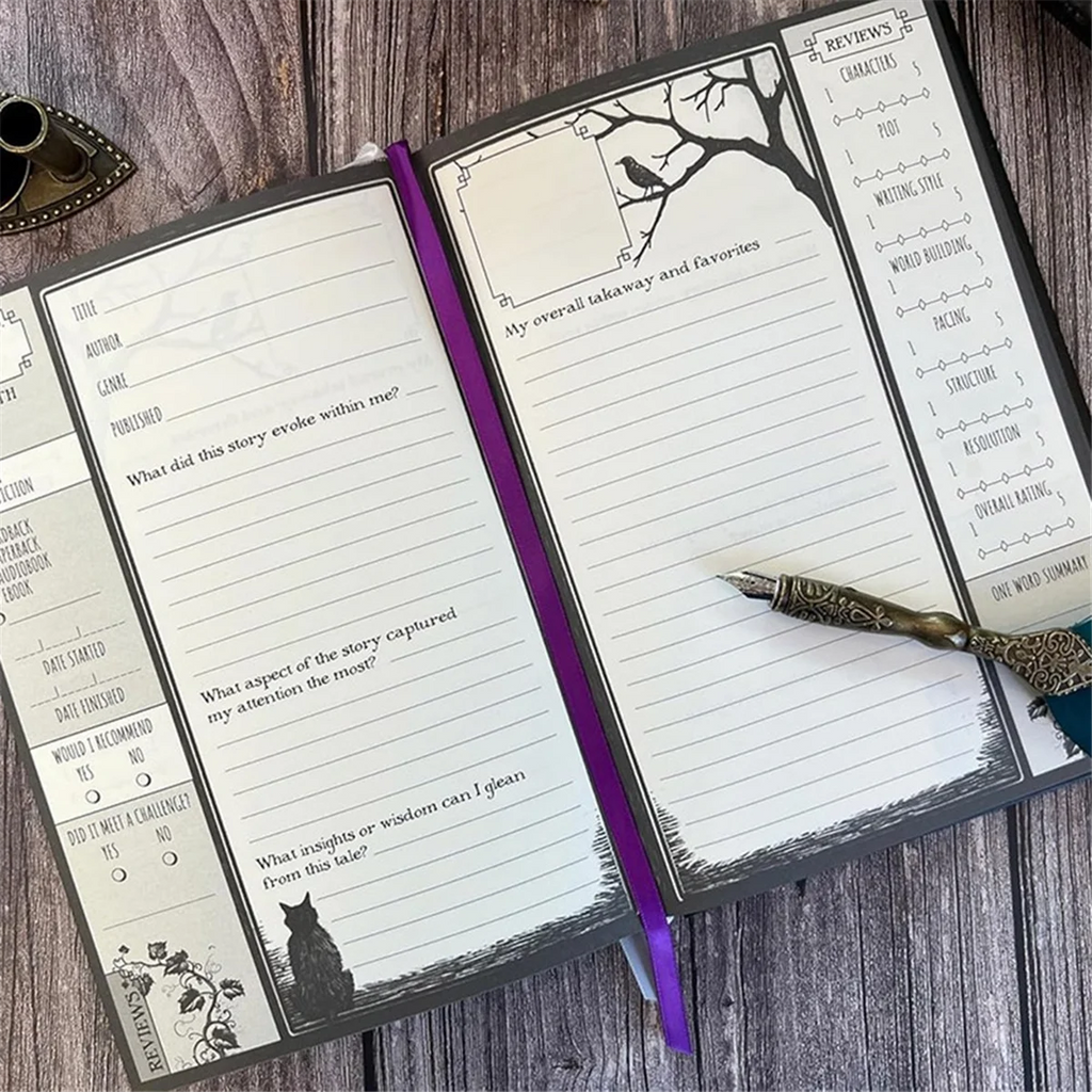 【A29I-Sale】Journals Waiting for the Night Journal, Gothic Inspired, Journaling for Reading by Creative Vault Marketplace