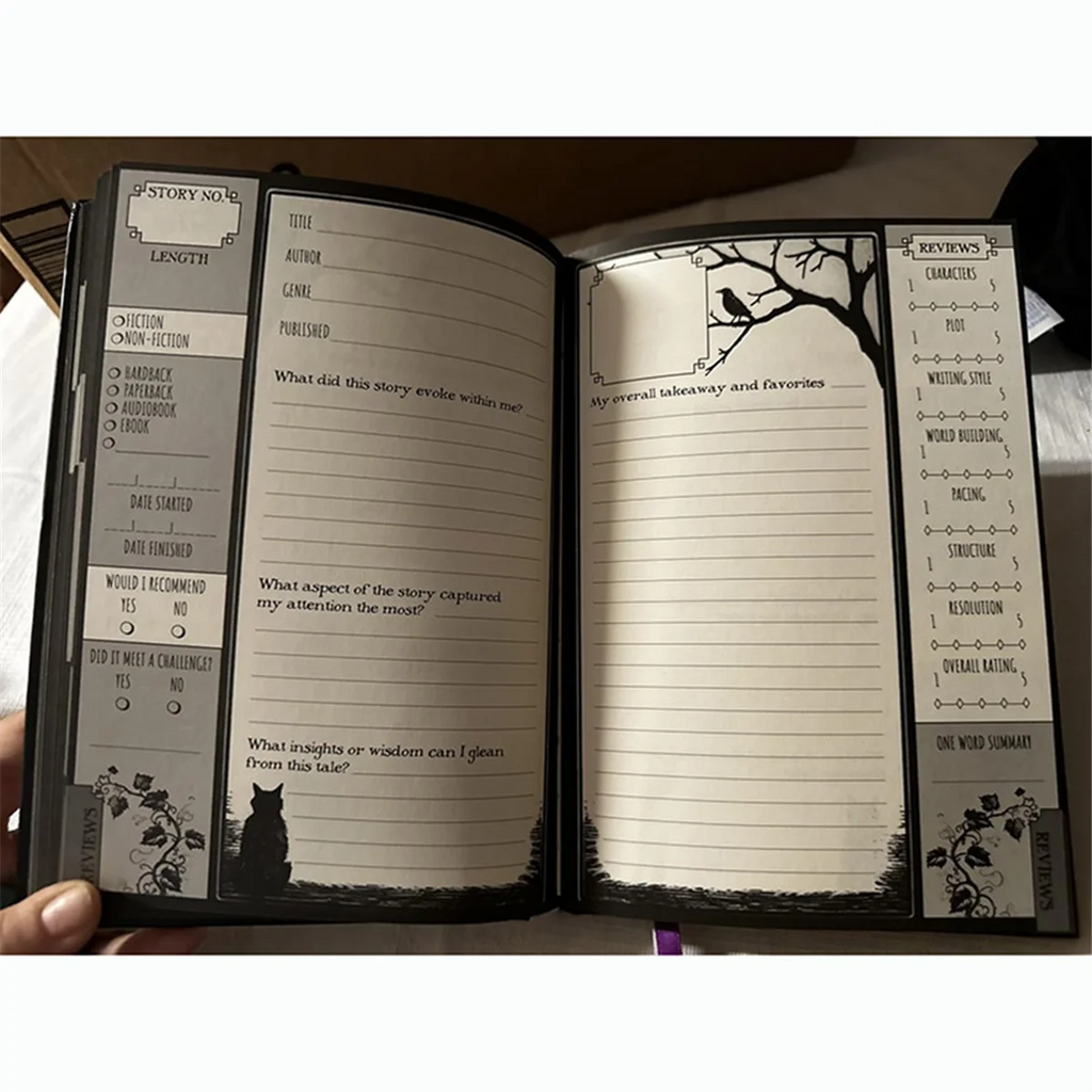【A29I-Sale】Journals Waiting for the Night Journal, Gothic Inspired, Journaling for Reading by Creative Vault Marketplace