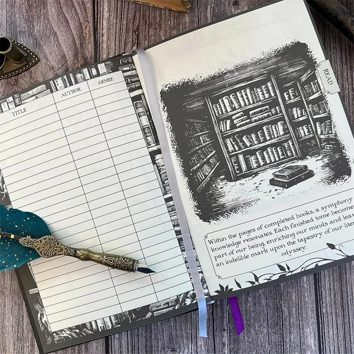 【A29I-Sale】Journals Waiting for the Night Journal, Gothic Inspired, Journaling for Reading by Creative Vault Marketplace