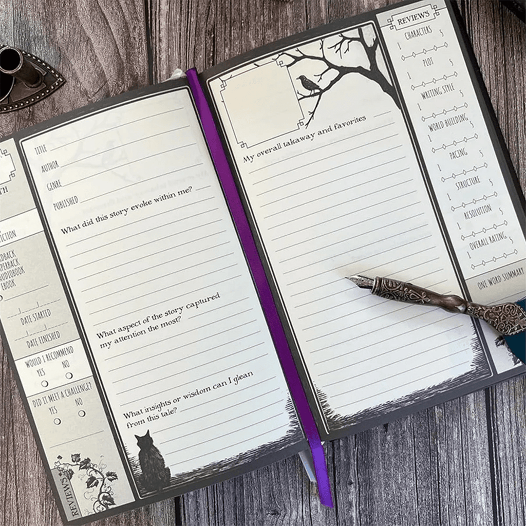 【A29I-Sale】Journals Waiting for the Night Journal, Gothic Inspired, Journaling for Reading by Creative Vault Marketplace