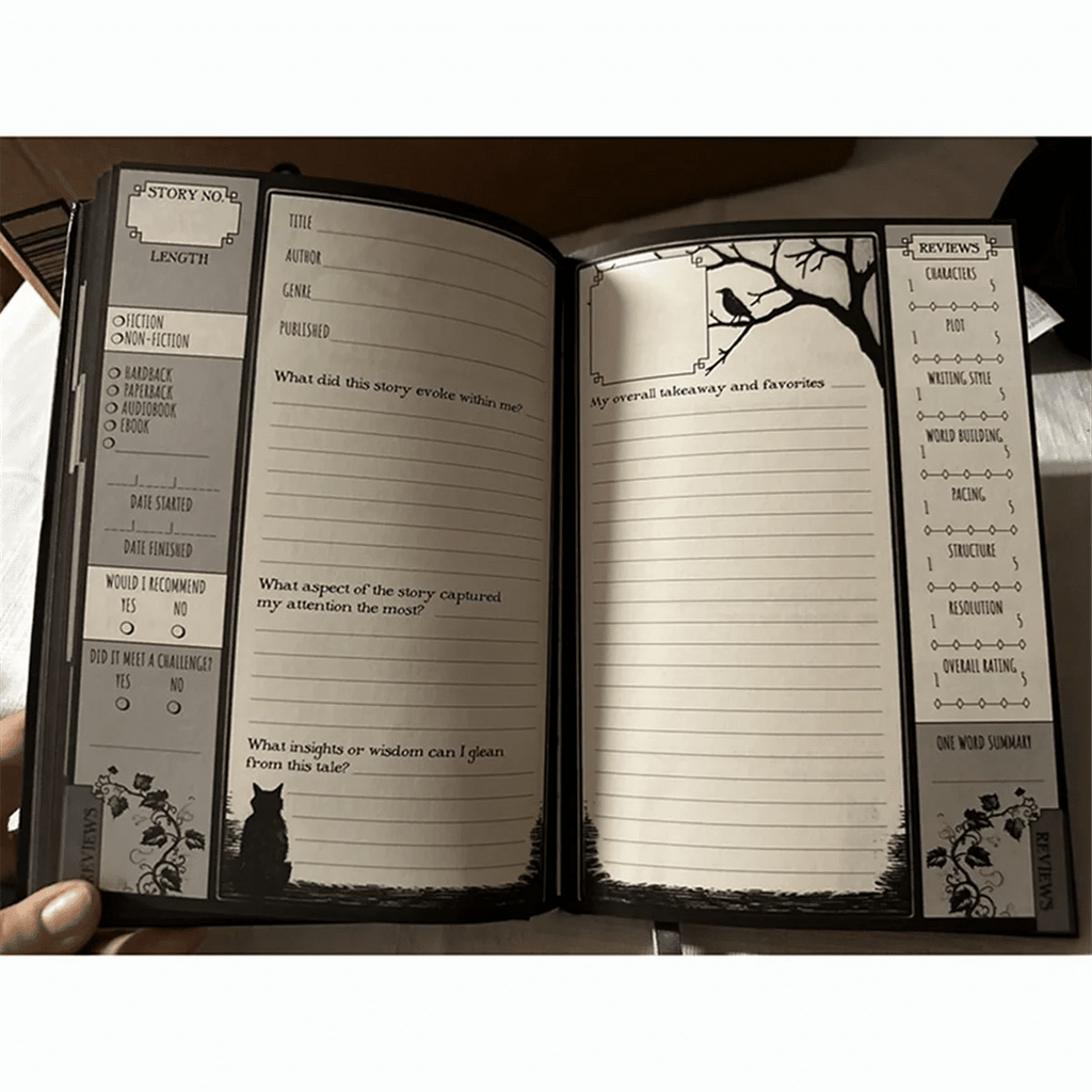 【A29I-Sale】Journals Waiting for the Night Journal, Gothic Inspired, Journaling for Reading by Creative Vault Marketplace