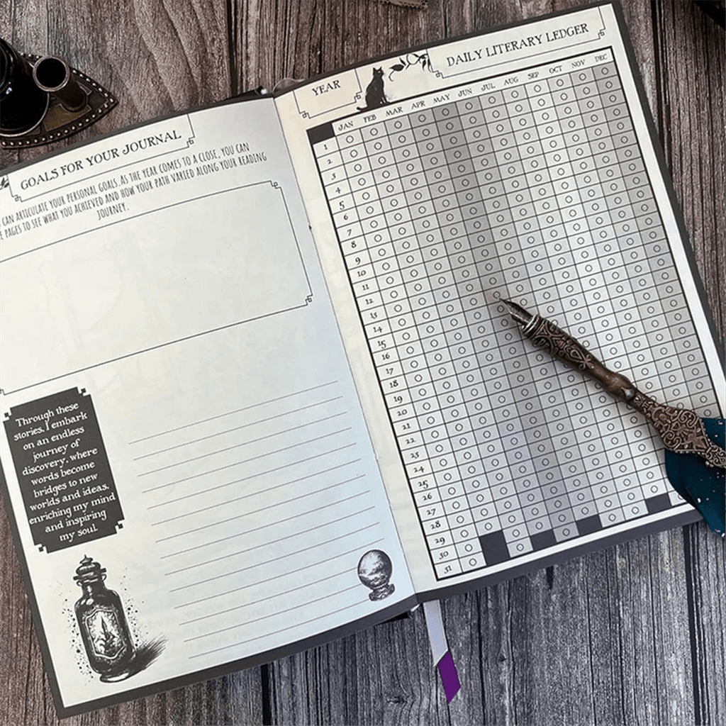 【A29I-Sale】Journals Waiting for the Night Journal, Gothic Inspired, Journaling for Reading by Creative Vault Marketplace