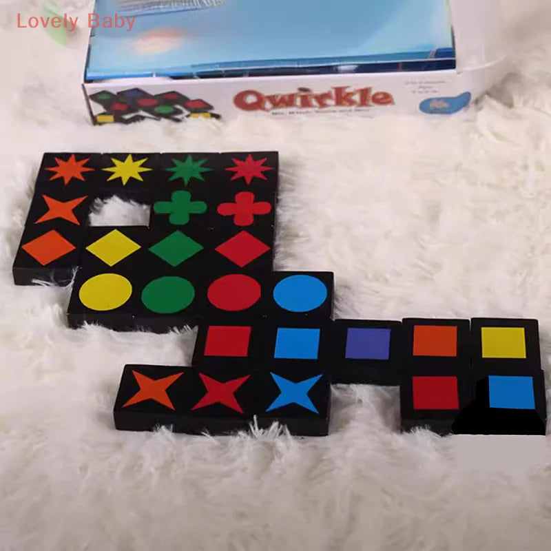 Christmas Gifts New Children's Educational Toys Qwirkle Wooden Chess Parent Child Interactive Games Children's Adult Toys by Creative Vault Marketplace