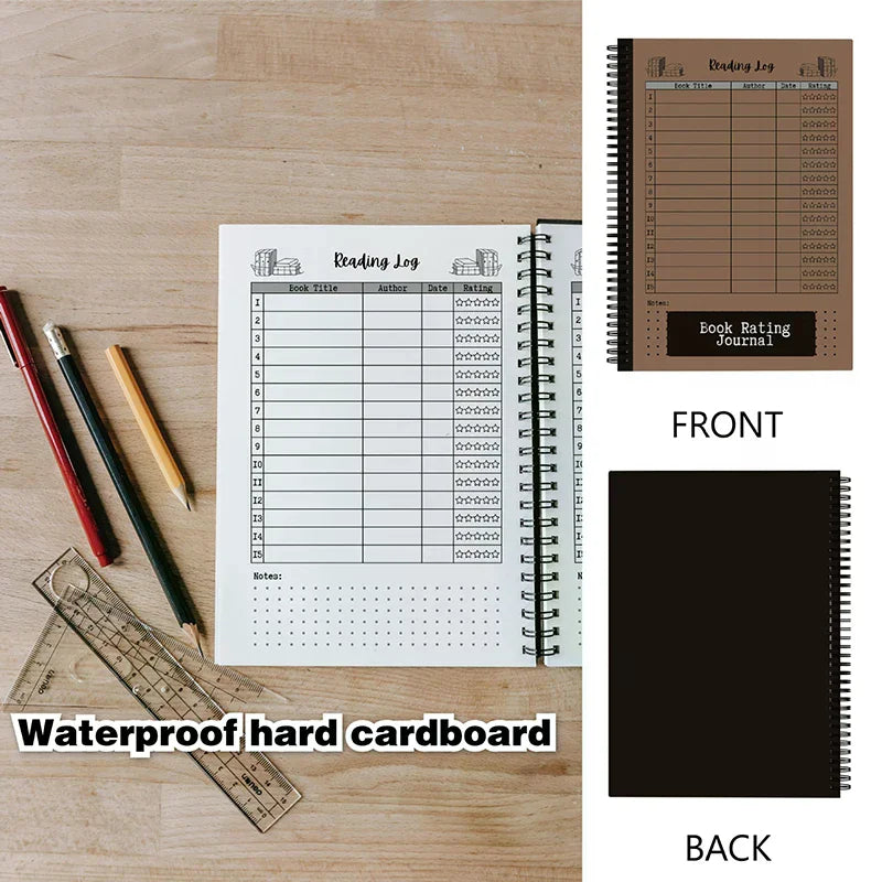 Compact Reading Journal - Track Your Progress With Book Ratings, Notes & Lists - Ideal Gift For Book Lovers & Voracious Readers by Creative Vault Marketplace