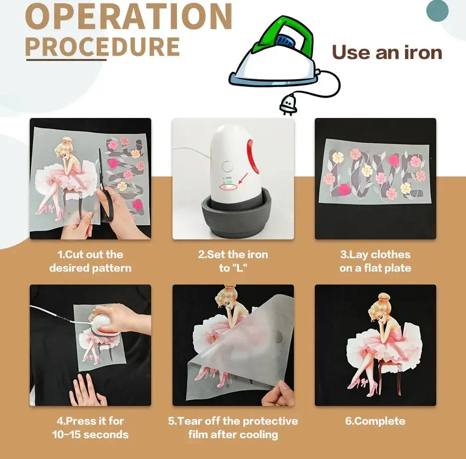 Transform Your Style with Cowboy Cross Iron-On Stickers: Unique DIY Decoration by Creative Vault Marketplace