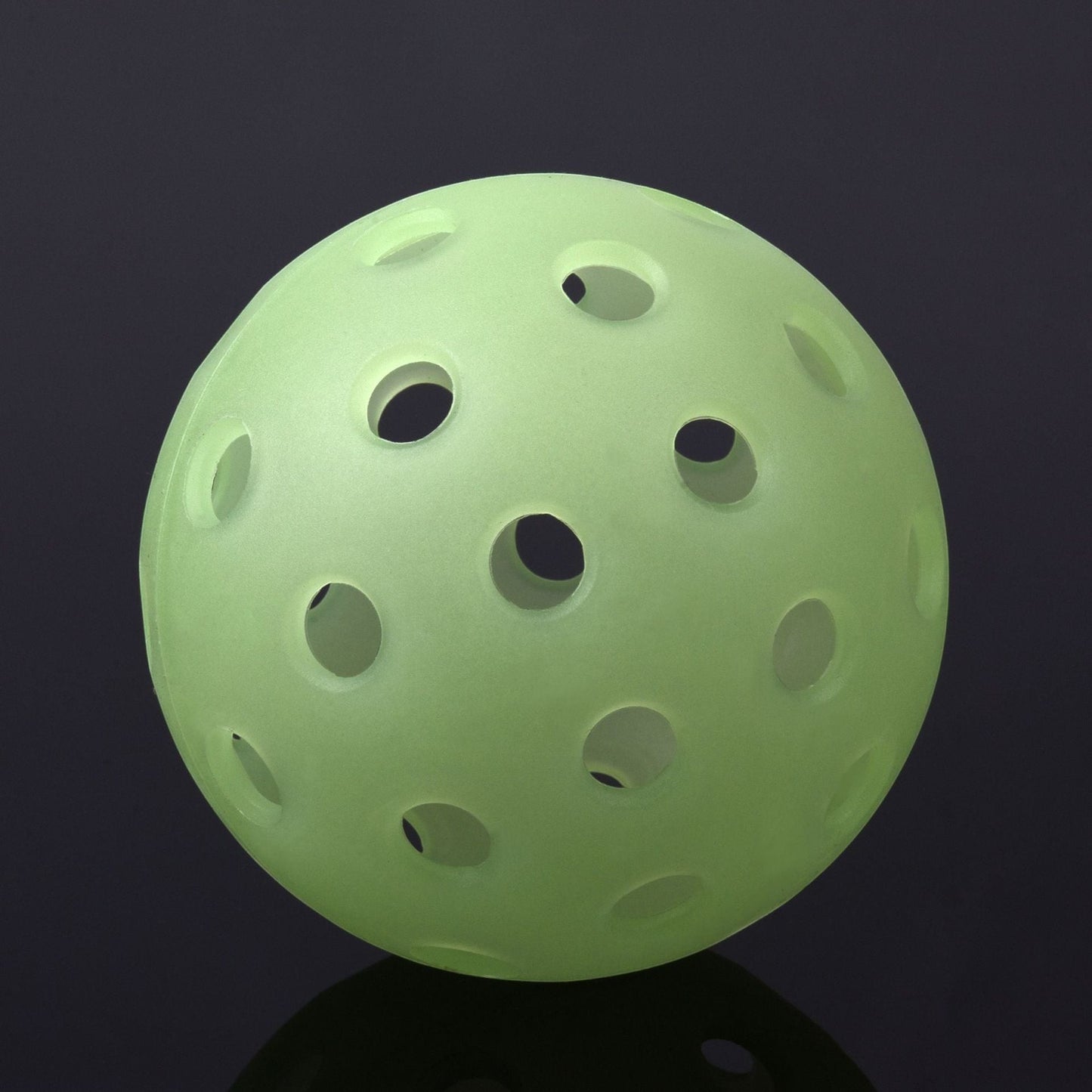 Creative Vault Marketplace fluorescent green pickleball with 40 holes for indoor and outdoor play