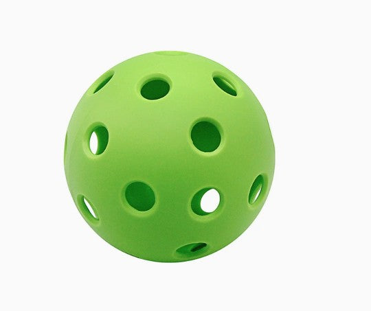 Creative Vault Marketplace fluorescent green pickleball with 40 holes for indoor and outdoor play