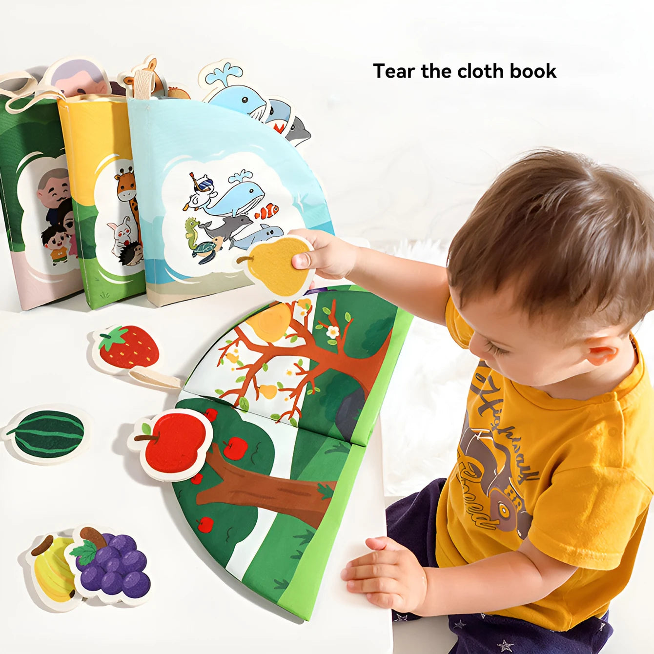 Children's Fabric Books, Book Baby Toys, Educational and Stimulating for Children, Parent-Child Interaction Toys by Creative Vault Marketplace