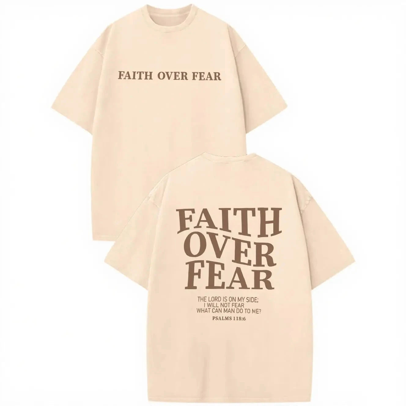 Faith Over Fear Shirt - Empowering Men’s Graphic Tee for Workout & Everyday Wear by Creative Vault Marketplace