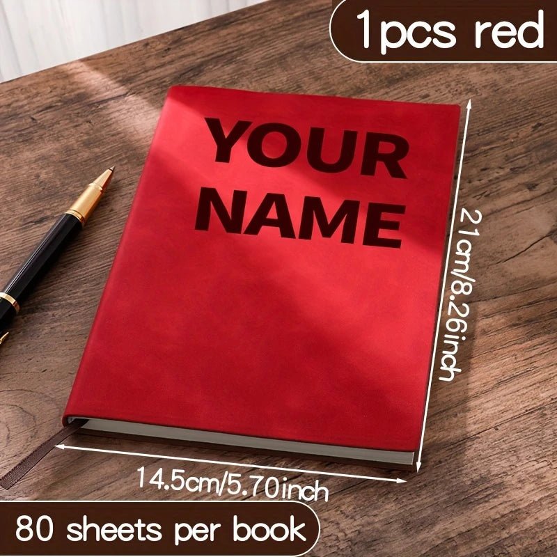 Personalized Journal with Custom Text, Name and Birthday Date for Students, Work and Daily Notes by Creative Vault Marketplace