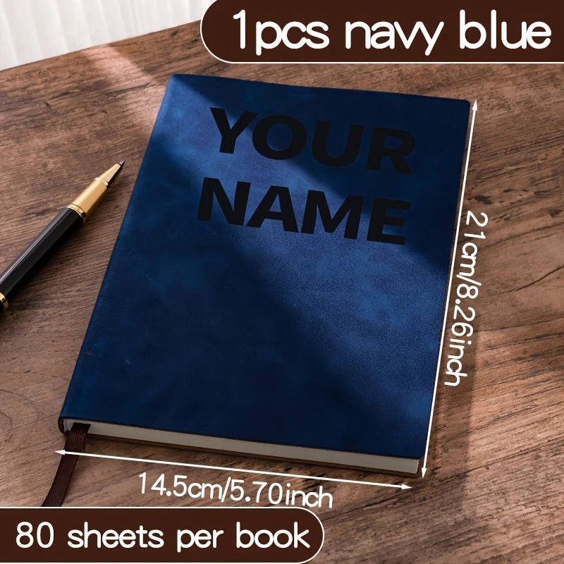 Personalized Journal with Custom Text, Name and Birthday Date for Students, Work and Daily Notes by Creative Vault Marketplace