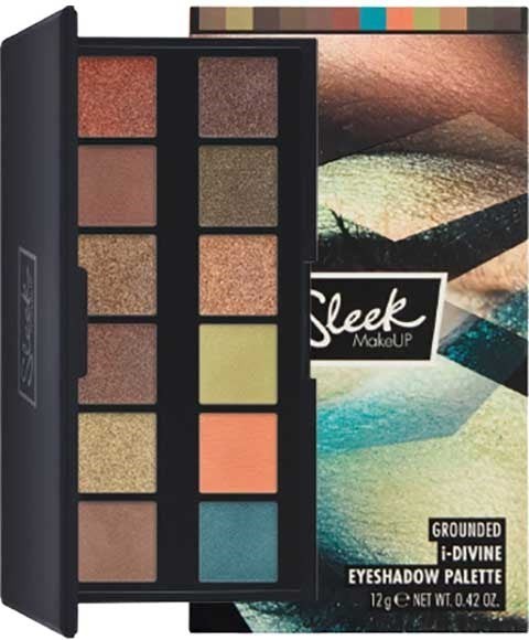 Creative Vault Marketplace Sleek Make Up Grounded eyeshadow palette with matte, shimmer, and foil earth-tone shades.
