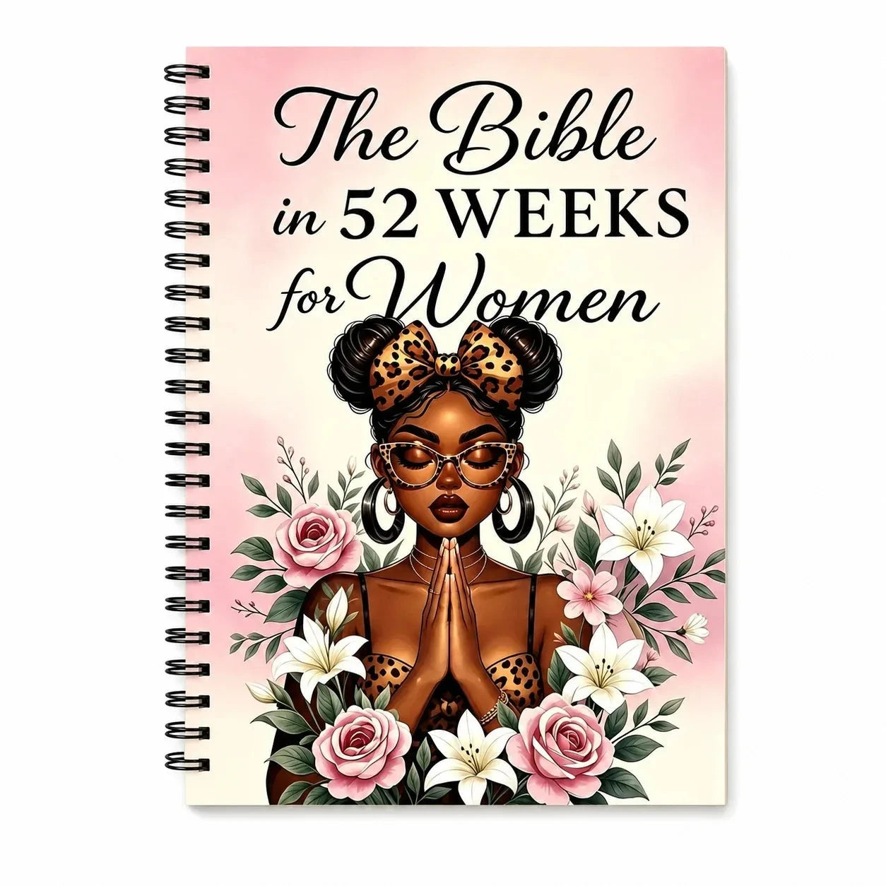 The Bible in 52 Weeks for Women, Spiral Bible Study Guide with Prayer Pages, Reflection Prompts and Weekly Devotionals by Creative Vault Marketplace