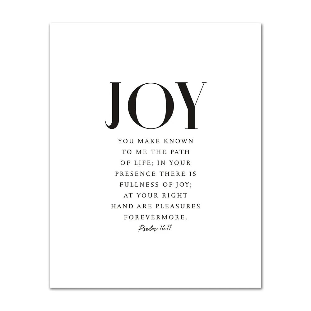 Bible Verse Wall Poster Grace Joy Peace Hope Trust Faith Art Christian Quotes Print Canvas Painting for Living Room Home Decor by Creative Vault Marketplace