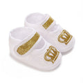 White Baptismal Shoes For Newborn Babies First Pair Of Baptismal Shoes For Newborn Boys And Girls Soft Soled Baby Walking Shoe by Creative Vault Marketplace