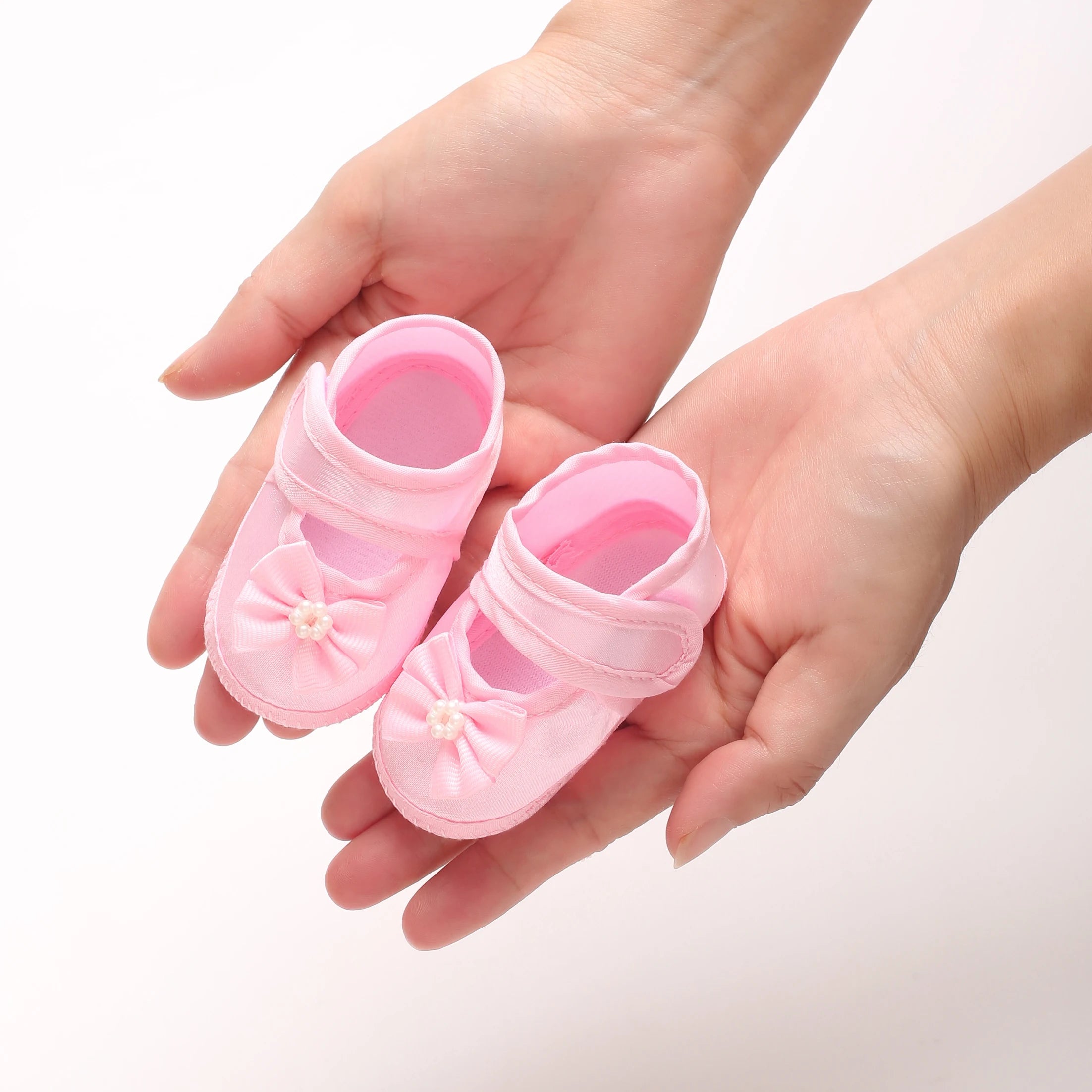 Newborn Baby Baptismal Shoes First Pair For Newborn Boys And Girls Soft Soled Baby Walking Shoes by Creative Vault Marketplace