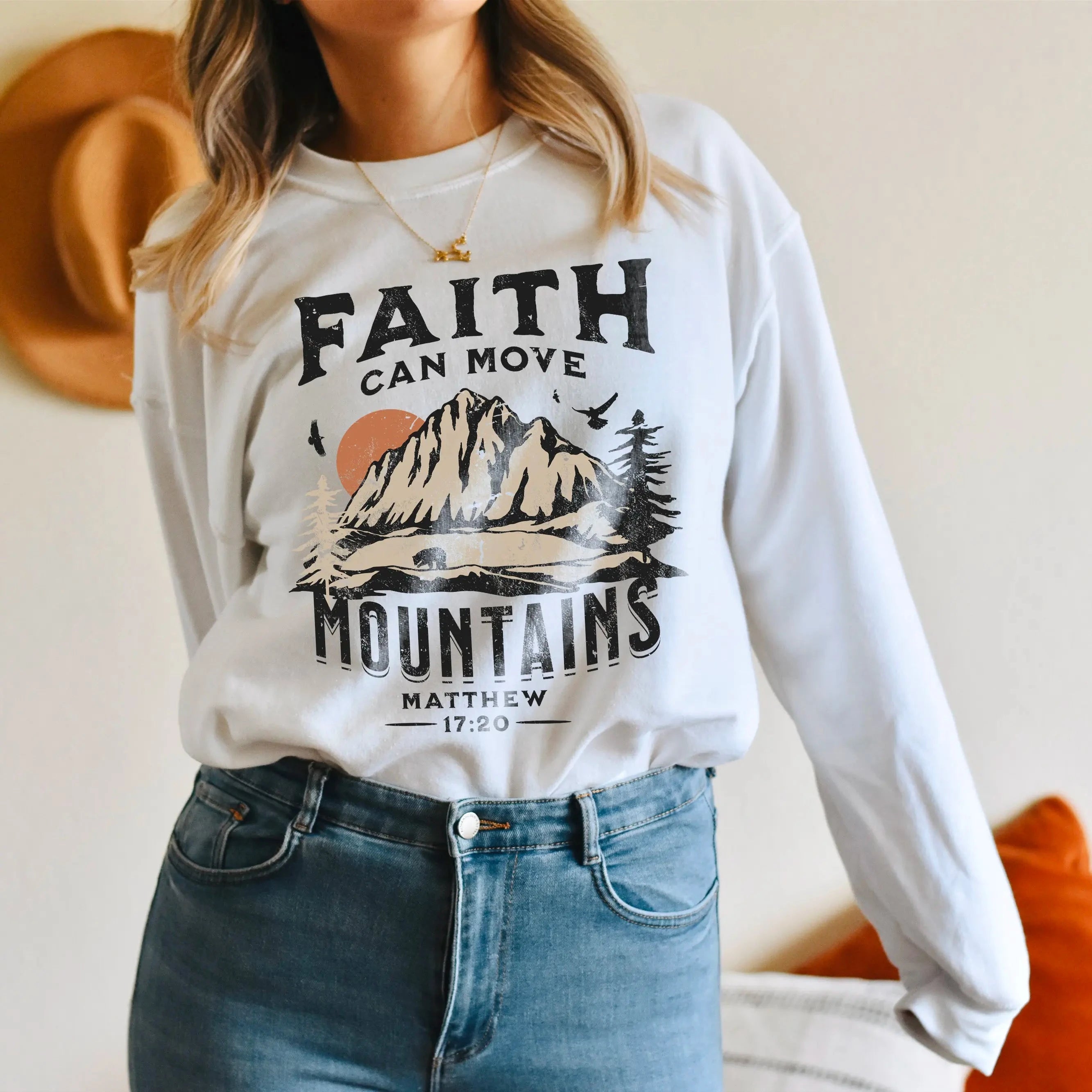 Embrace Your Faith with Our Christian Faith Sweatshirt - Perfect for Every Godly Woman by Creative Vault Marketplace