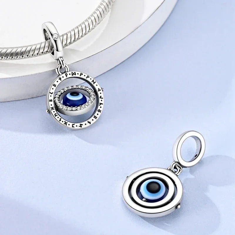 Faith Religious Charms 925 Silver Cross Bible Evil Eye Beads Lamb Jesus Pendant Fit Bracelet Bag Keychain Women DIY Jewelry Gift by Creative Vault Marketplace