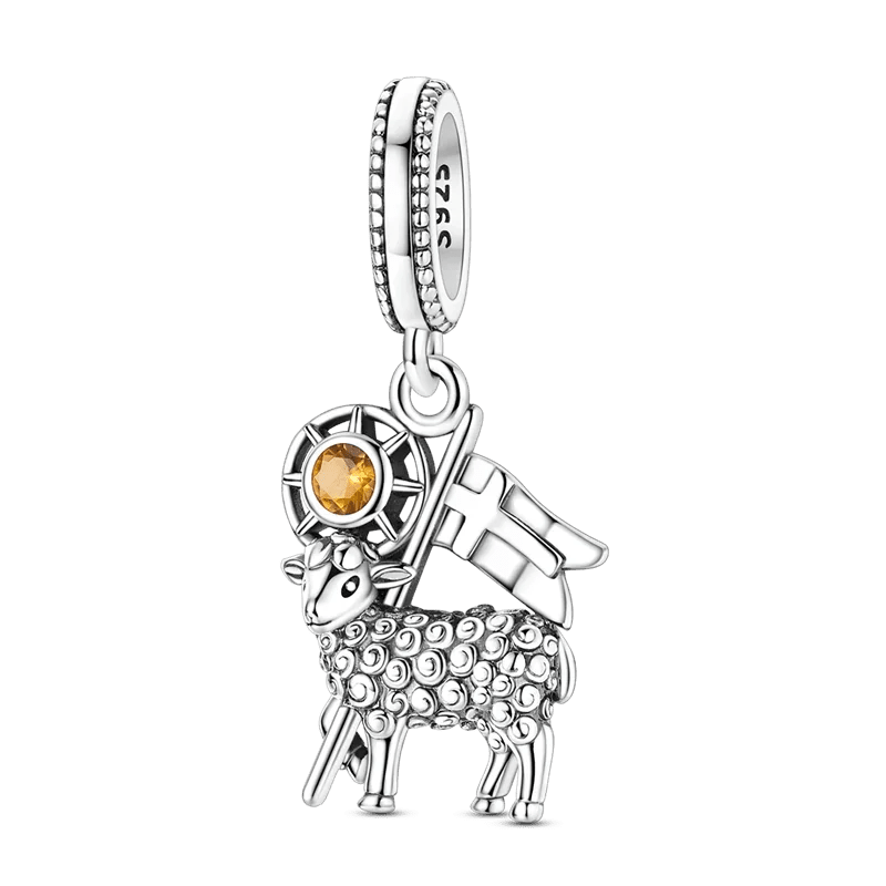 Faith Religious Charms 925 Silver Cross Bible Evil Eye Beads Lamb Jesus Pendant Fit Bracelet Bag Keychain Women DIY Jewelry Gift by Creative Vault Marketplace