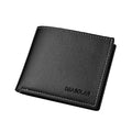 Men's Slim Bifold Wallet | Stylish PU Leather Design in Black & Brown by Creative Vault Marketplace