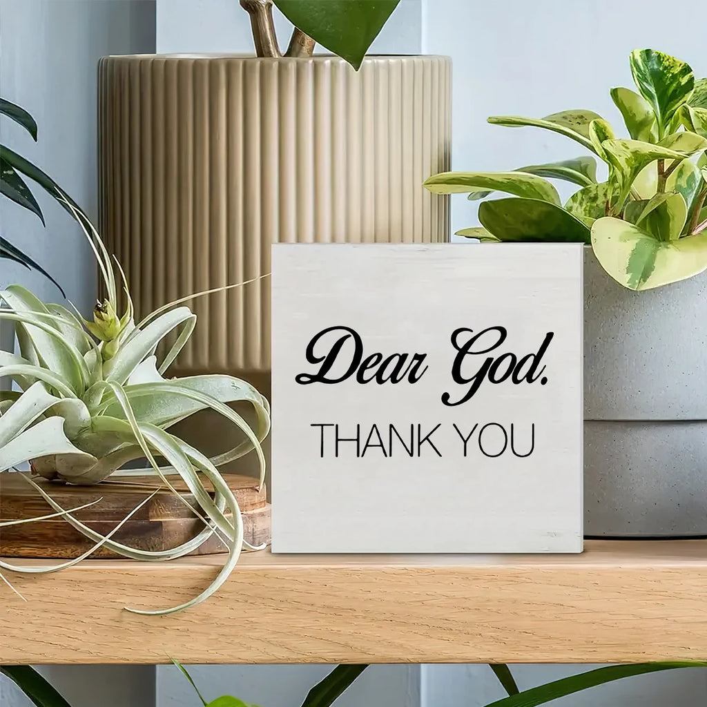 Simple Faith Wooden And wood Sign, "I Have Always Been Grateful To God For Giving You" Sacred Scripture Wall Decoration by Creative Vault Marketplace