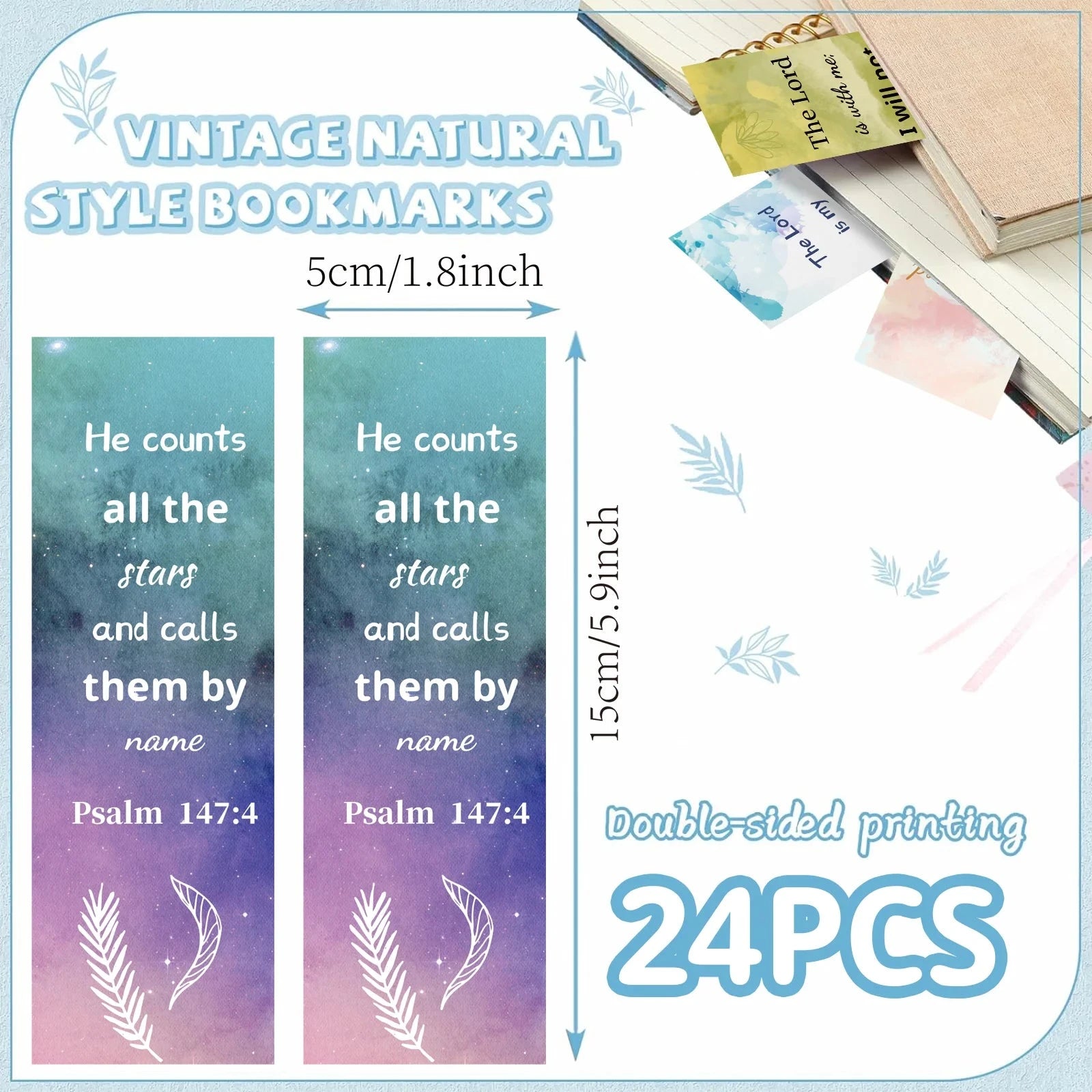 Christian Inspirational Bookmarks: Transform Your Daily Reading with Uplifting Bible Verses by Creative Vault Marketplace