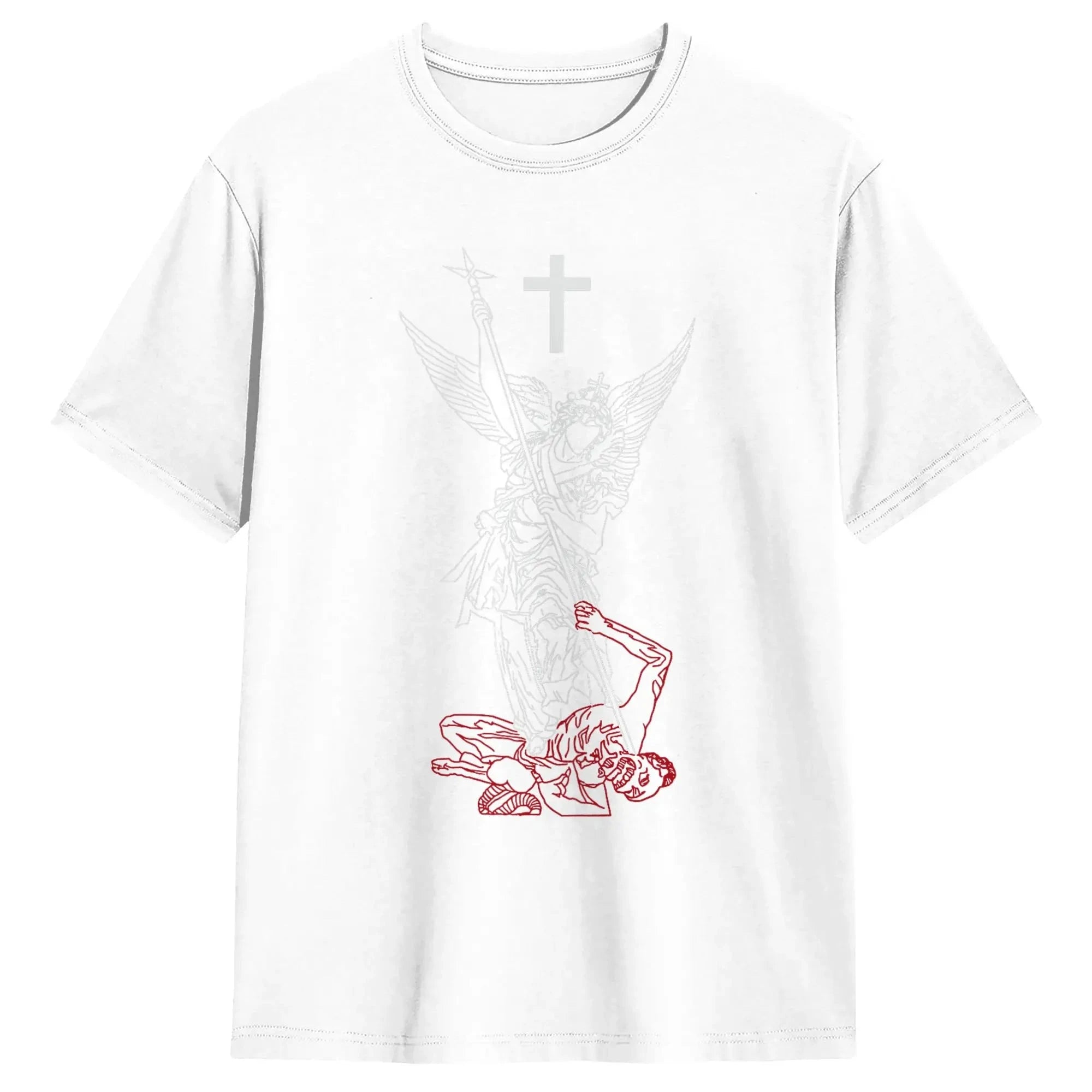 Saint Michael Archangel T-Shirt: Empower Your Spirit with Every Wear by Creative Vault Marketplace