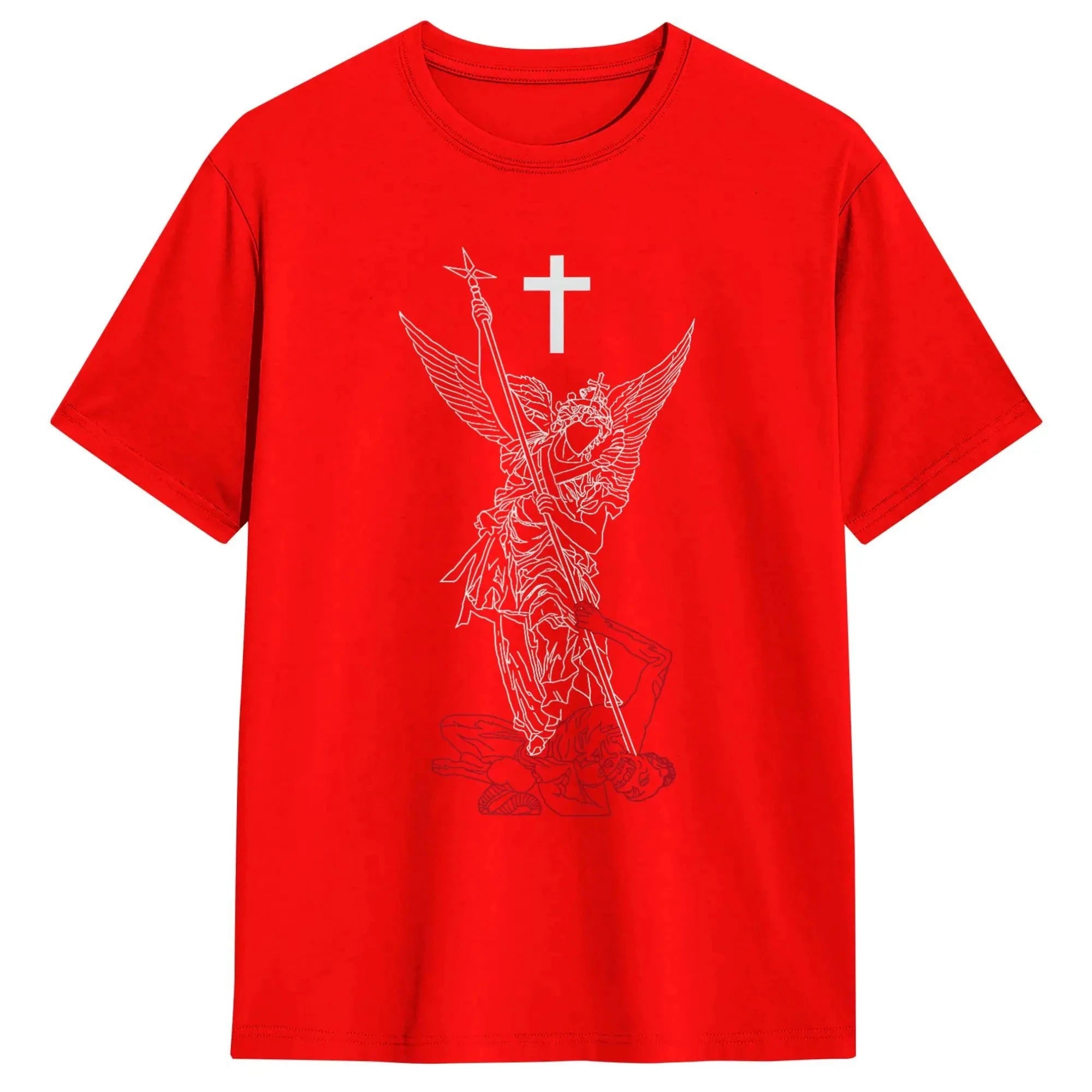 Saint Michael Archangel T-Shirt: Empower Your Spirit with Every Wear by Creative Vault Marketplace
