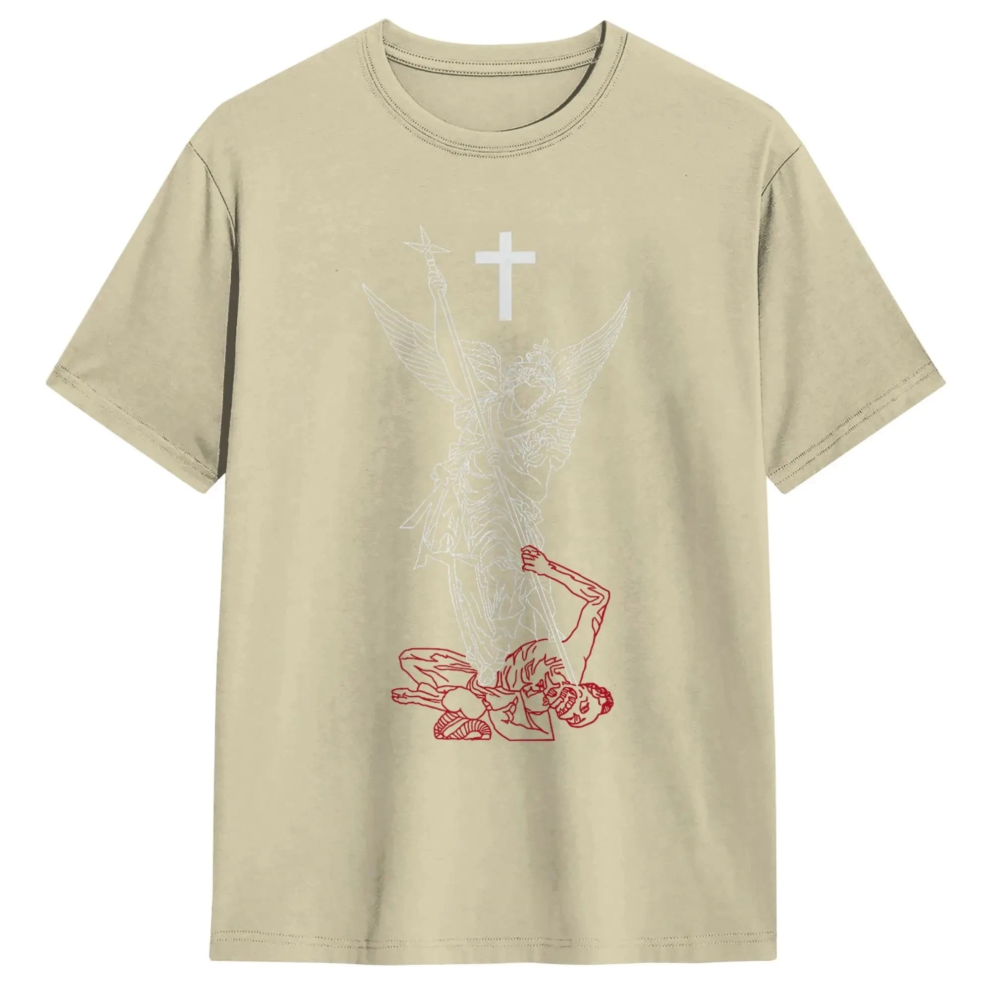 Saint Michael Archangel T-Shirt: Empower Your Spirit with Every Wear by Creative Vault Marketplace