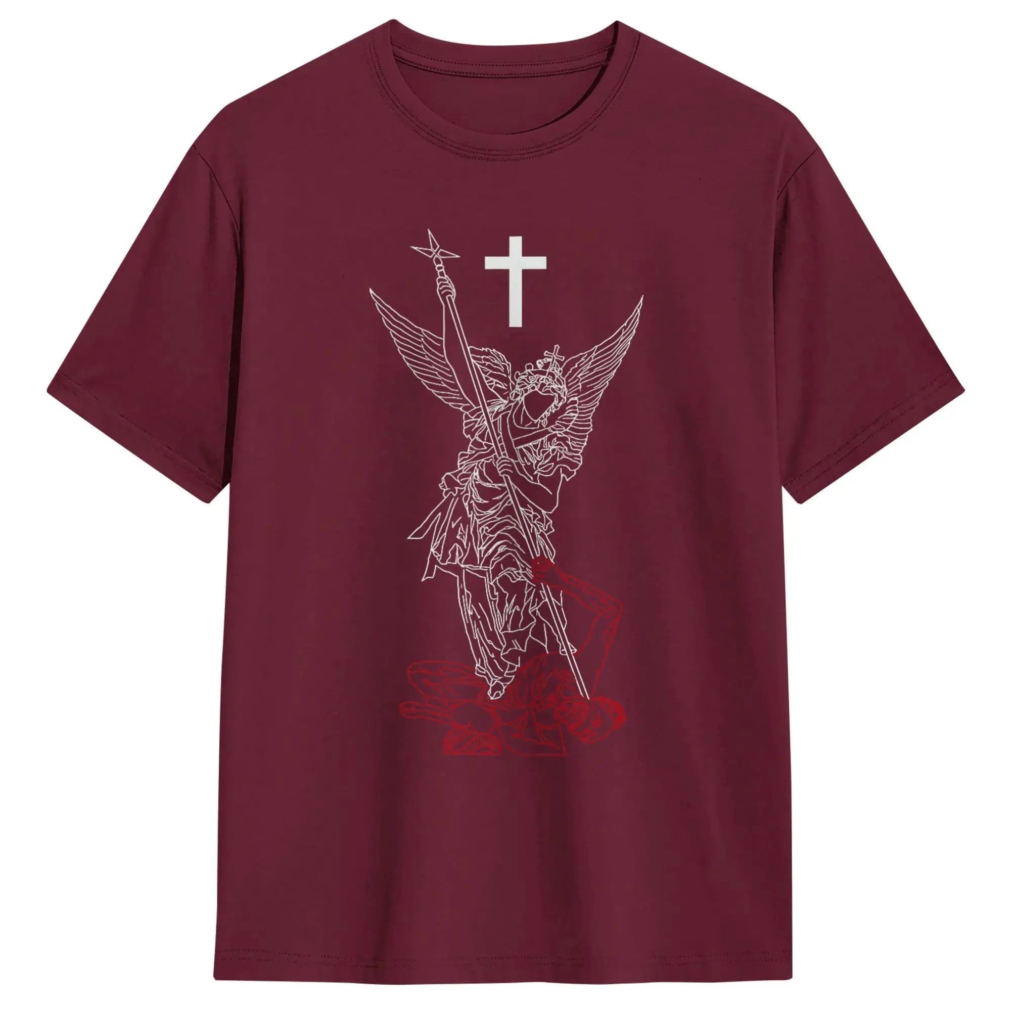 Saint Michael Archangel T-Shirt: Empower Your Spirit with Every Wear by Creative Vault Marketplace
