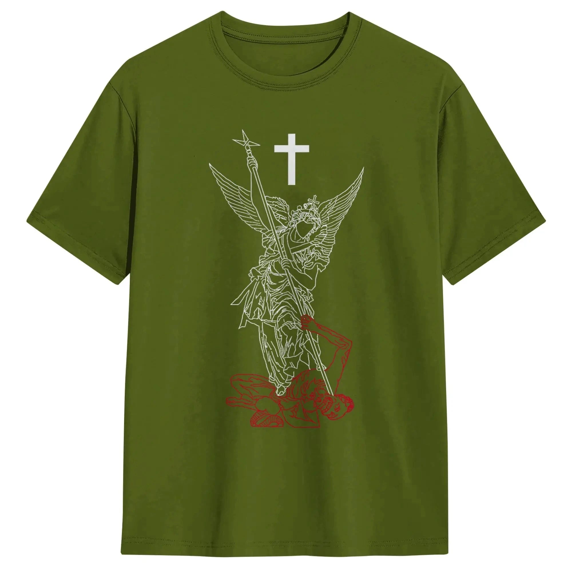 Saint Michael Archangel T-Shirt: Empower Your Spirit with Every Wear by Creative Vault Marketplace