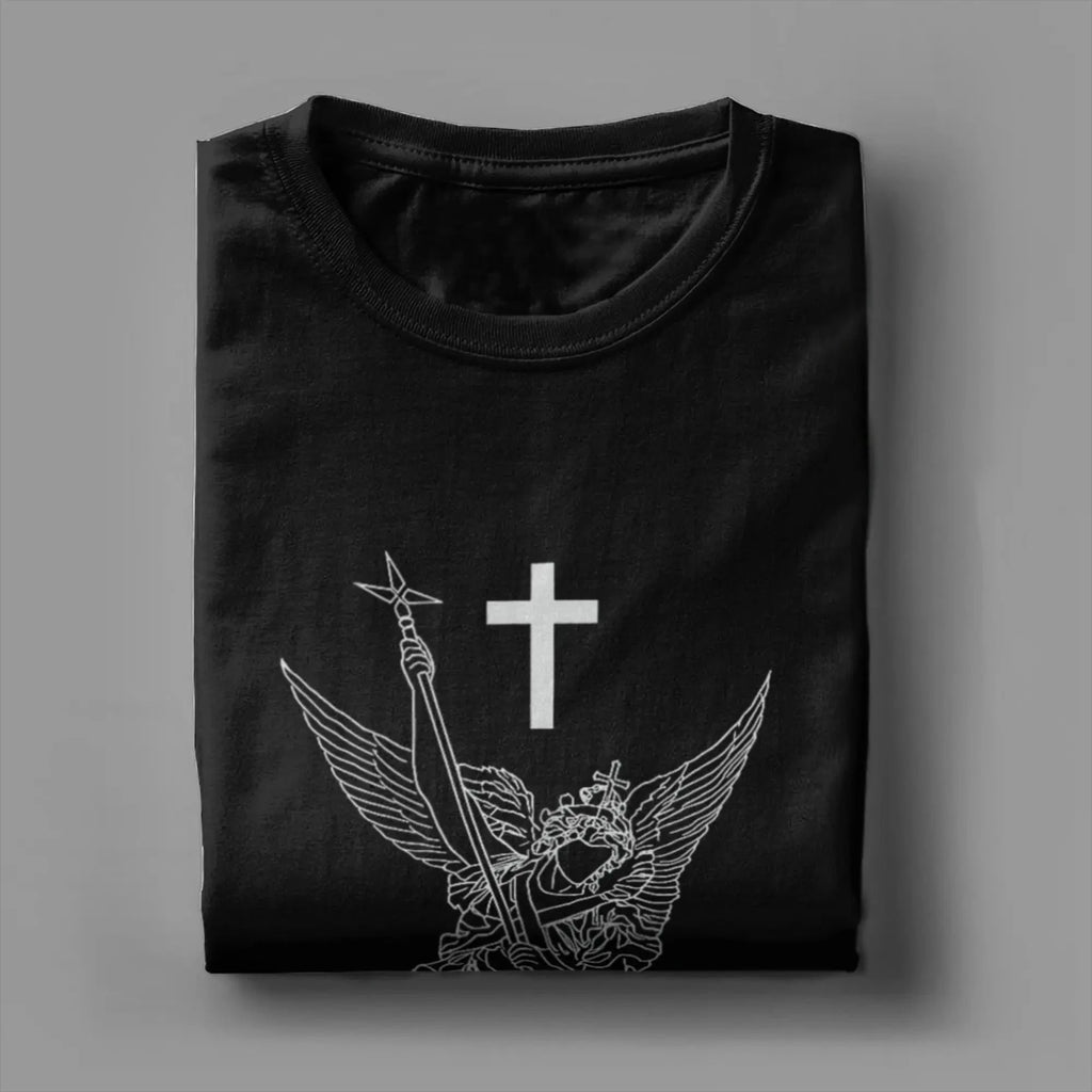 Saint Michael Archangel T-Shirt: Wear Your Faith with Style and Strength by Creative Vault Marketplace