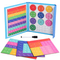 Children Magnetic Fraction Learning Math Toys Wooden Fraction Book Set Parish Teaching Aids Arithmetic Learning Educational Toys by Creative Vault Marketplace