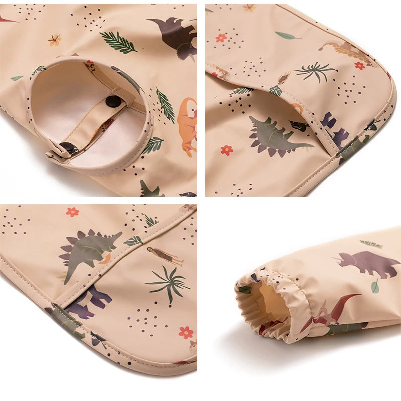 Waterproof Newborn Baby Bibs Children's Painting Smock Bib with Long Sleeves for Boys Girls Easy Clean Feeding Apron Baby Stuff by Creative Vault Marketplace